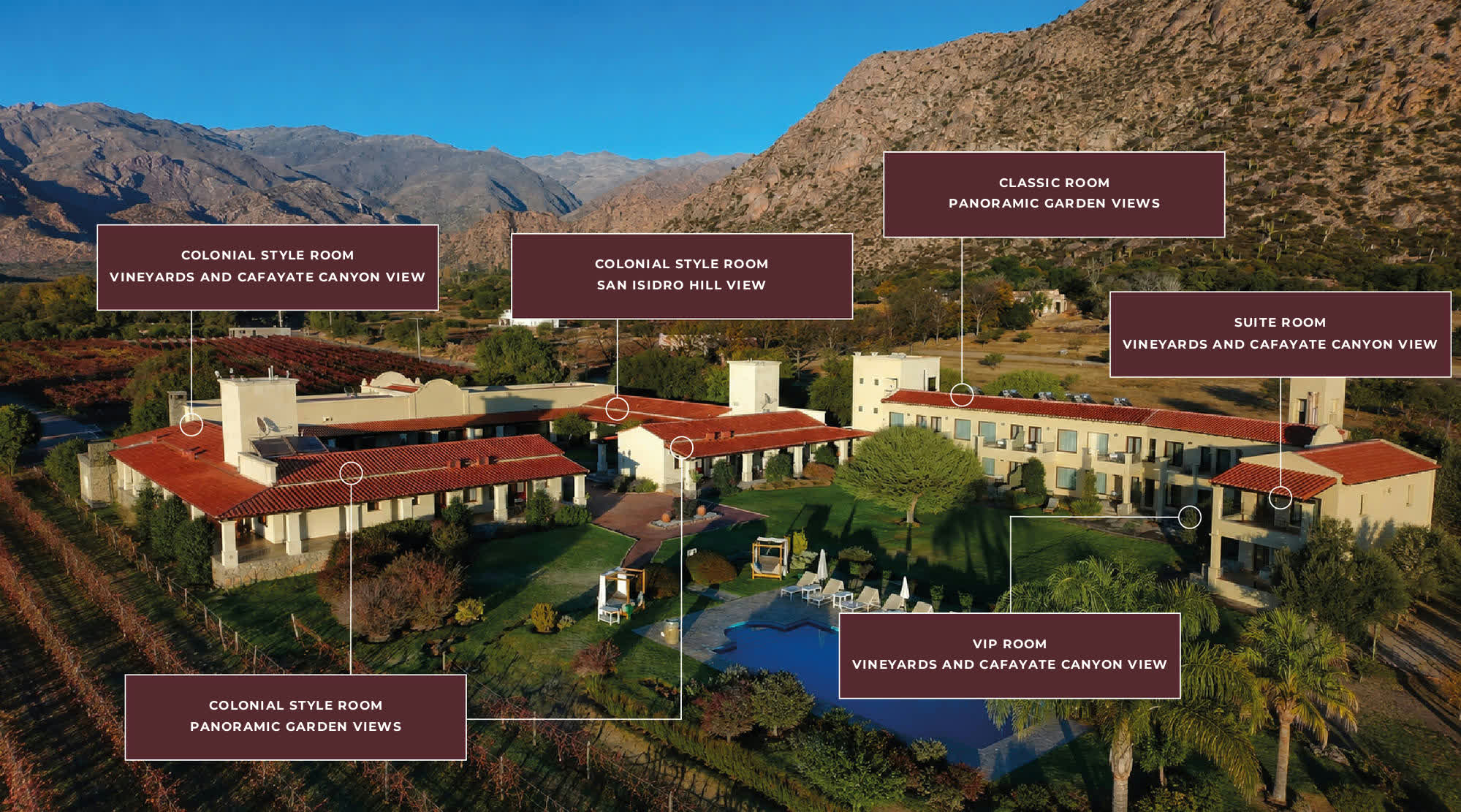Room Category Map, Viñas de Cafayate Wine Resort